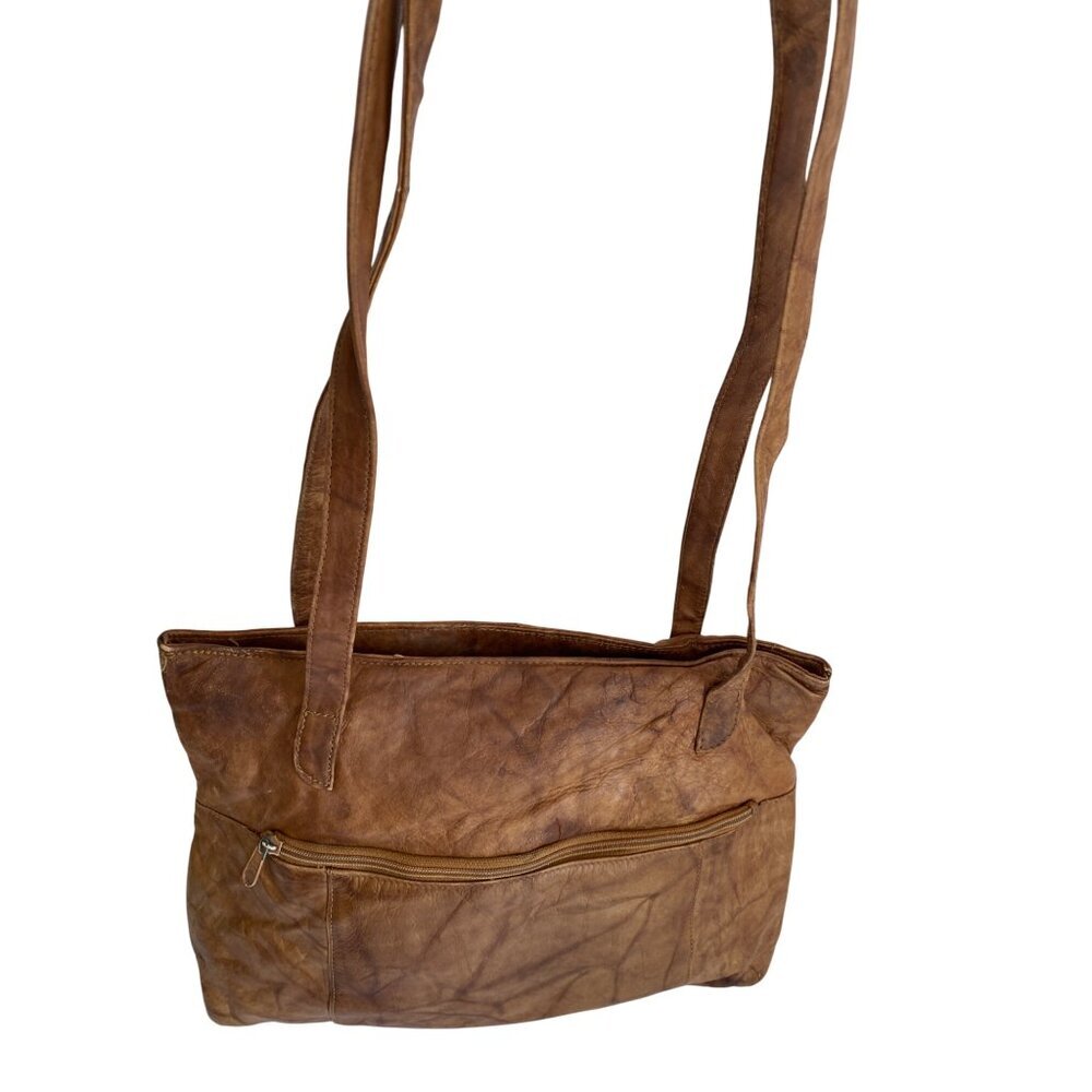 Vintage Wilsons Tan Leather Shoulder Bag